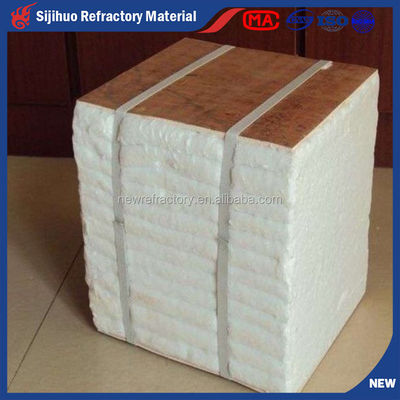 Couverture en fibres céramiques d'aluminosilicate 1260C pour l'isolation thermique Longueur mm 3650-14000