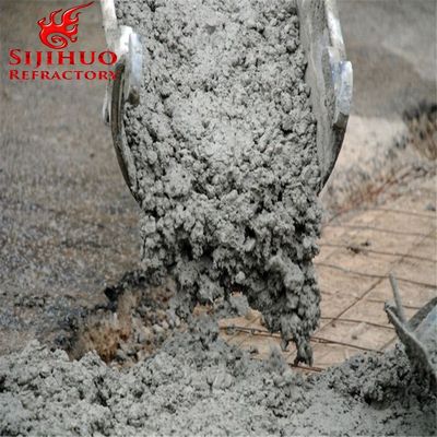 Fours à ciment coulé renforcé de fibres d'acier 1-3 mm 90-97% Al2O3