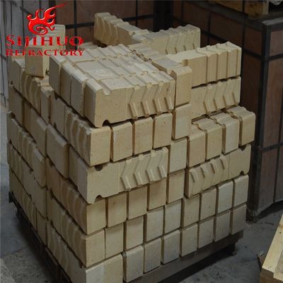 Briques d'ancrage en argile de feu de forme personnalisée pour la construction de fours à haute teneur en bauxite d'aluminium
